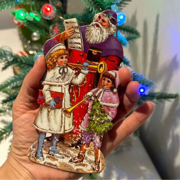 Christmas Ornaments Card Board Printed Image Santa Christmas ornaments - Picture 9 of 16